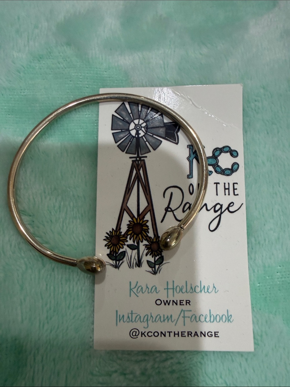 Kc on the range heart bangle